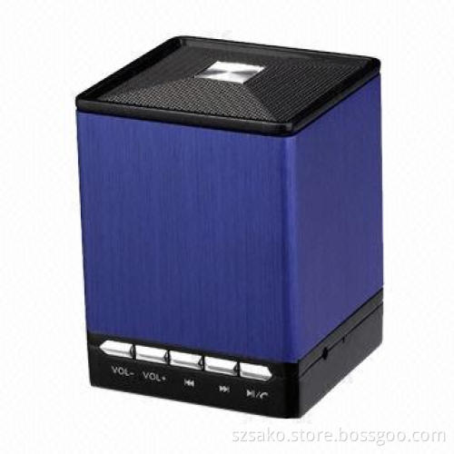 Portable Bluetooth Speaker for Car Stereo Audio Player, Metal Sense Design, Handsfree Call